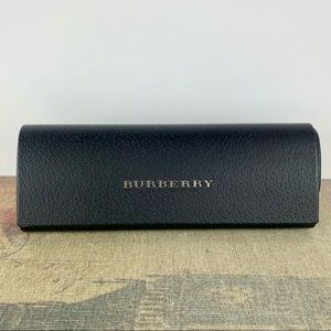 Authentic Burberry Black Leather Eyeglasses Case